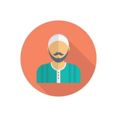 adam dairesi düz simge