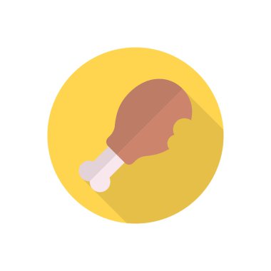 yiyecek çemberi düz gölge simgesi