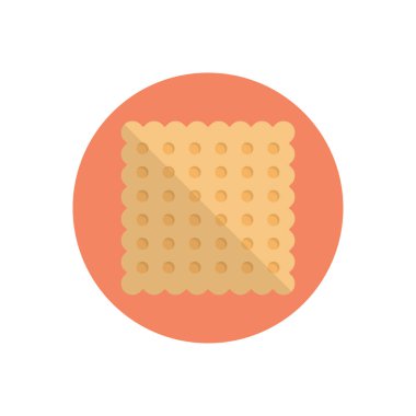 çerez vektör daire düz simgesi