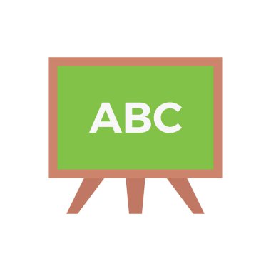 ABC vektör düz renk simgesi