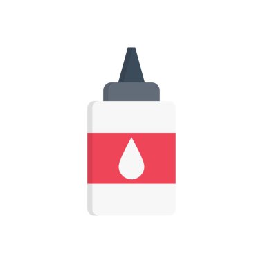 sakız vektörü düz renk simgesi