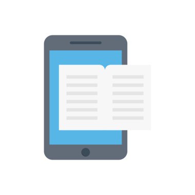 öğrenme vektörü düz renk simgesi