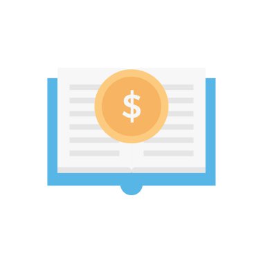 para vektörü düz renk simgesi