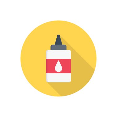 sakız çemberi gölge düz simgesi