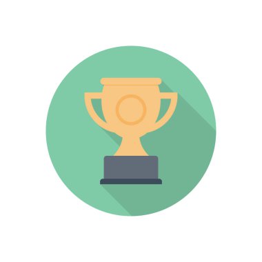 ödül çemberi gölge düz simgesi