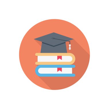 eğitim çemberi gölge düz simgesi