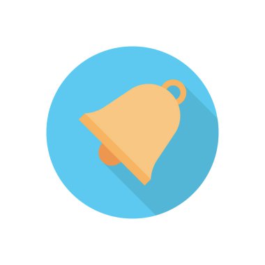 Alarm çemberi gölge düz simgesi