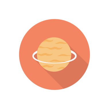 evren daire gölgesi düz simgesi