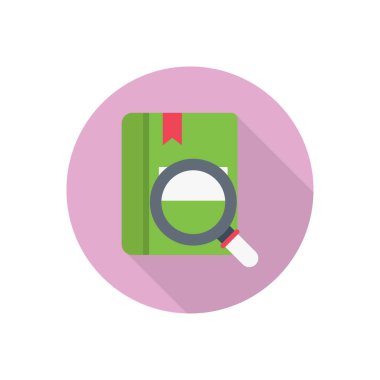 arama çemberi gölge düz simgesi