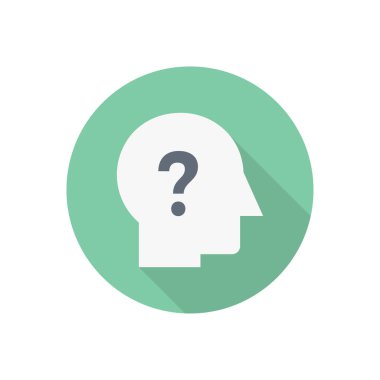 yardım gölge düz simgesi daire