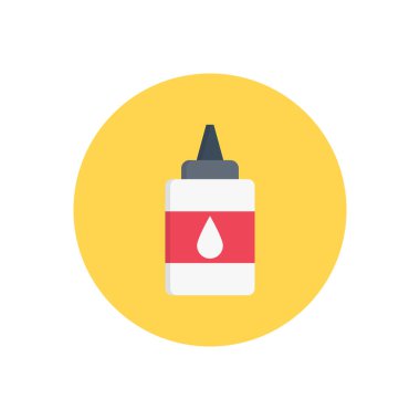 sakız vektör dairesi düz simgesi