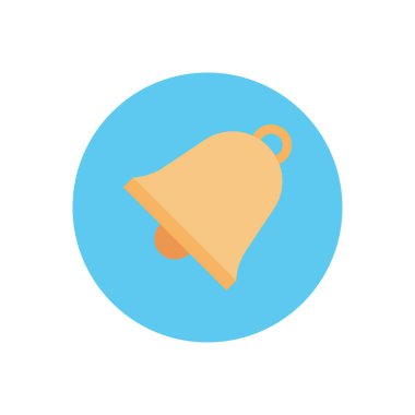 Uyarı vektör dairesi düz simgesi