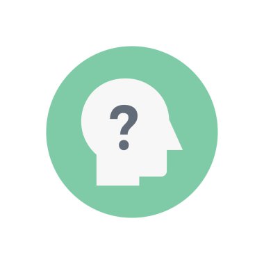 yardımcı vektör dairesi düz simgesi