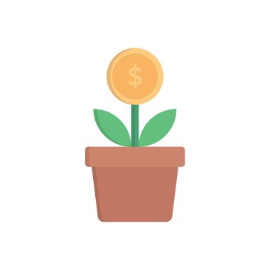 kar vektörü düz renk simgesi