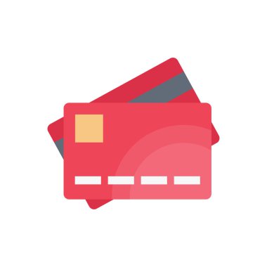 kart vektörü düz renk simgesi