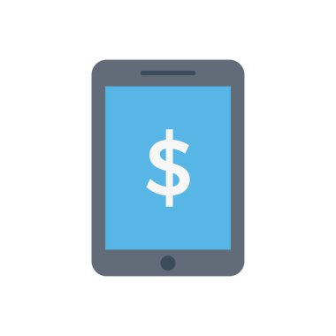 fatura vektörü düz renk simgesi