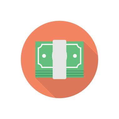 para çemberi gölge düz simgesi