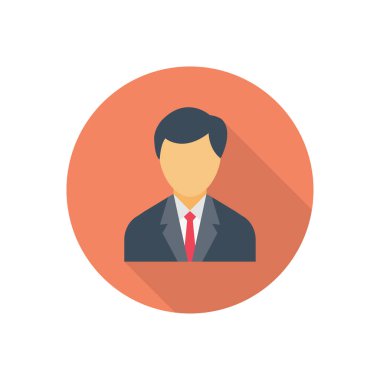 kullanıcı çemberi gölge düz simgesi