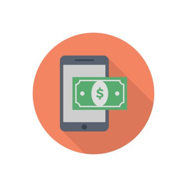 hareketli daire gölge düz simgesi