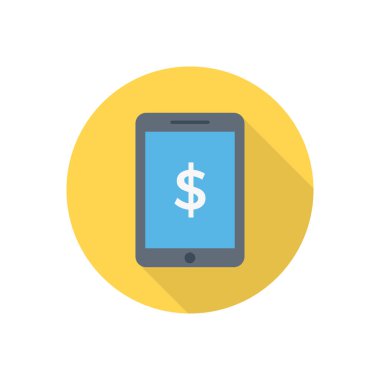 fatura çemberi gölge düz simgesi