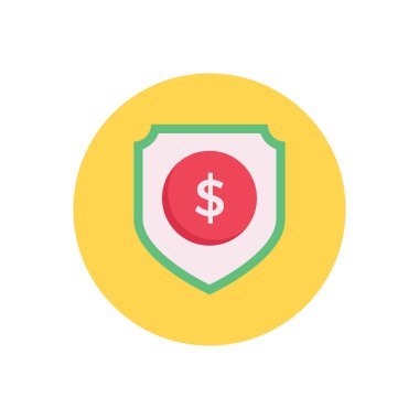 finans vektör dairesi düz simgesi