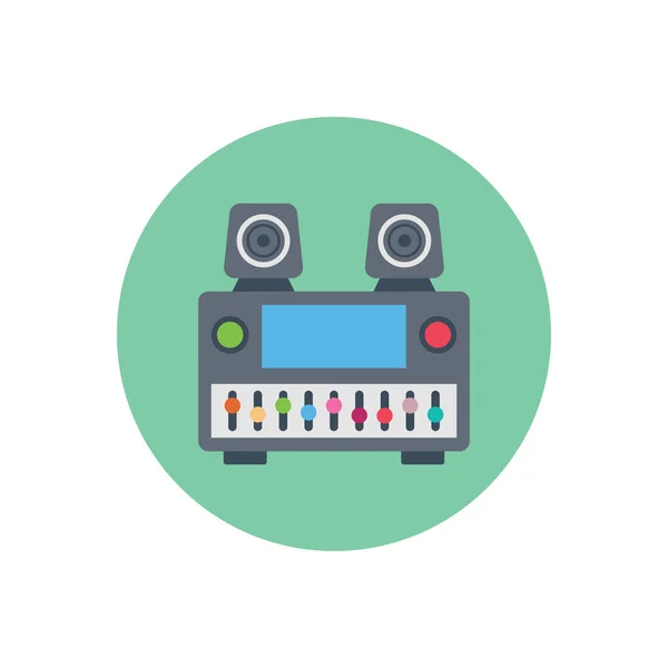 Woofer Vector Flat Icon — 스톡 벡터