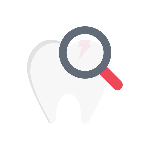 Teeth Vector Flat Colour Icon — Stock Vector