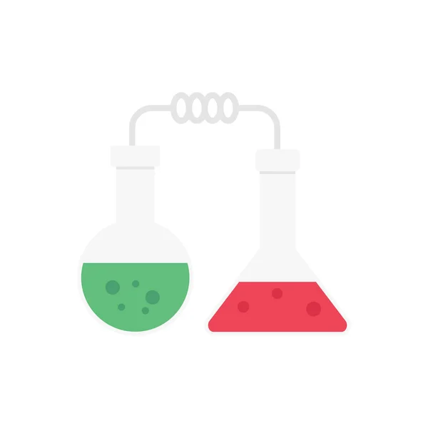 Lab Vector Vlakke Kleur Pictogram — Stockvector