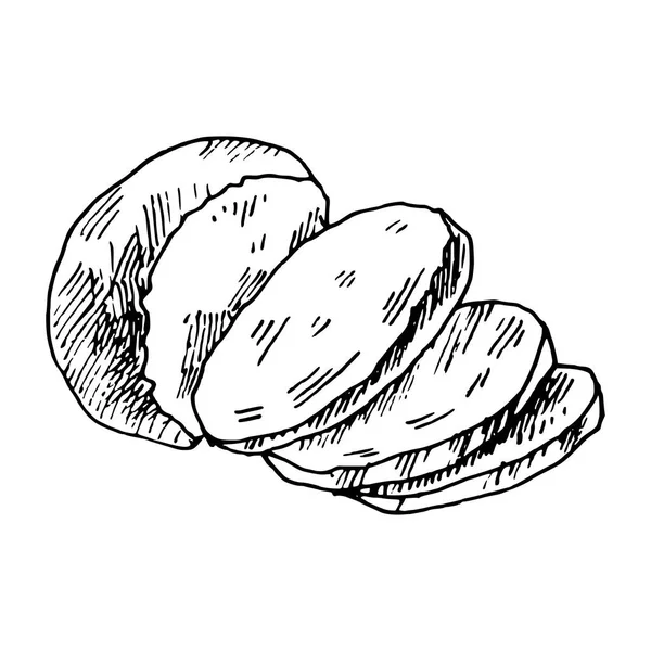 Χέρι συρμένη απεικόνιση κομμάτι τυρί — Διανυσματικό Αρχείο