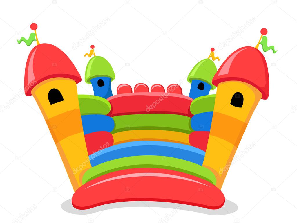 Vector Illustration of a Bouncy Castle