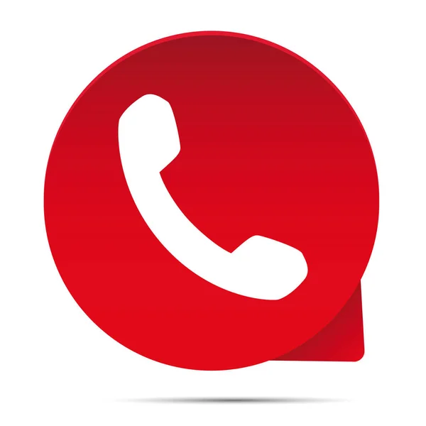 Bouton icône téléphone — Image vectorielle