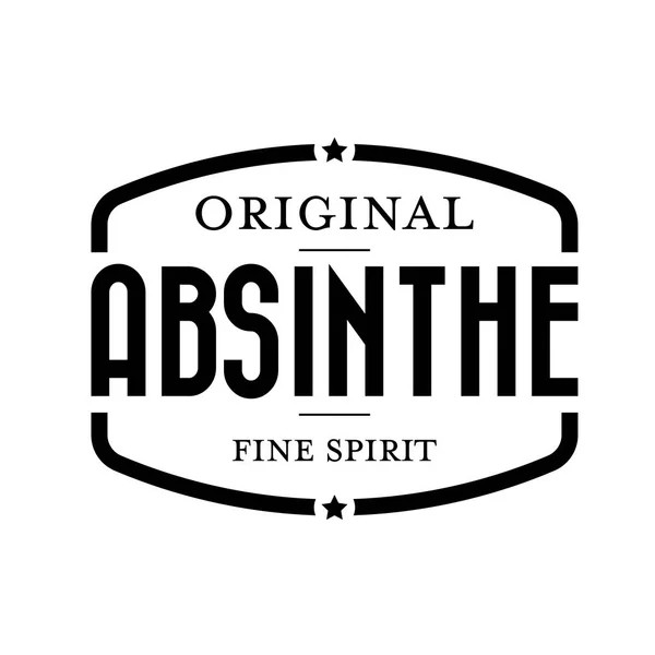 Original Absinth Vintage Stempel Vektor — Stockvektor