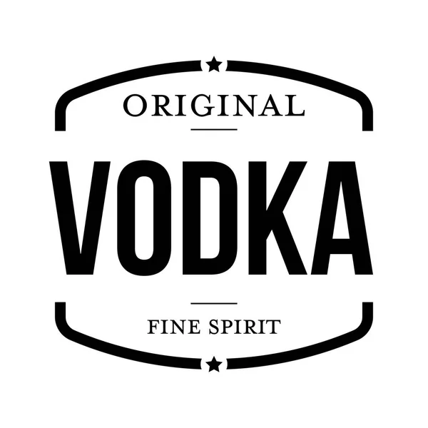 Oorspronkelijke Wodka Vintage Stempel Vector — Stockvector