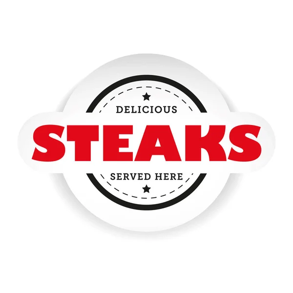 Steaks Vintage Stamp Sign Vector — Stock Vector