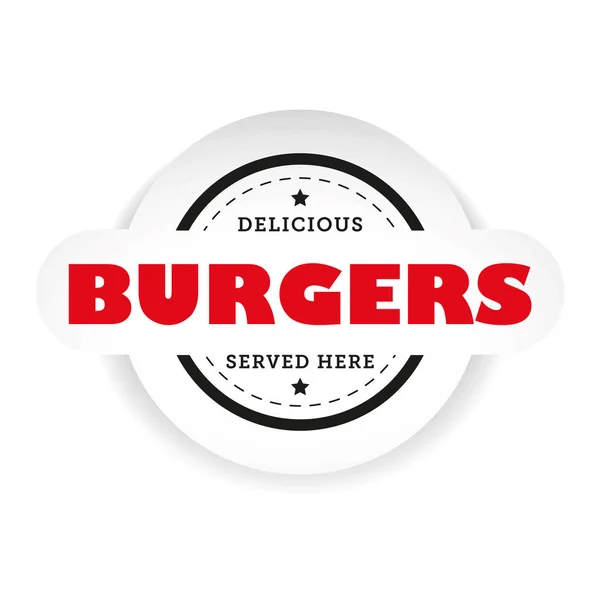 Burger Vintage Stempel Zeichen Vektor — Stockvektor