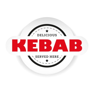 Kebap vintage damga işareti vektör