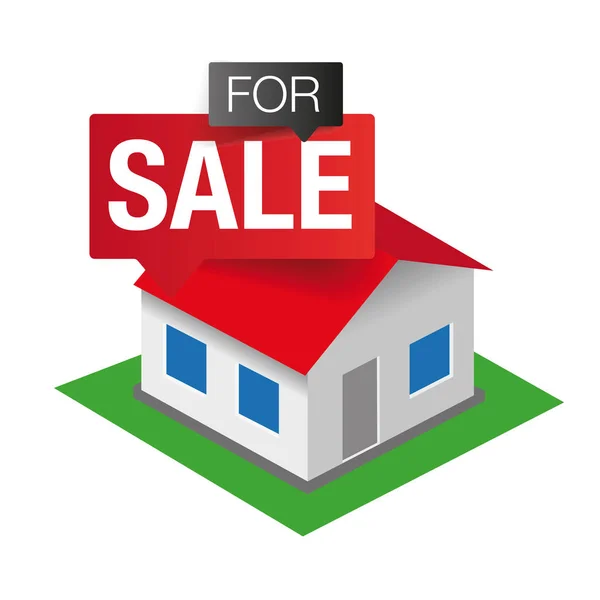 Casa en venta icono — Vector de stock