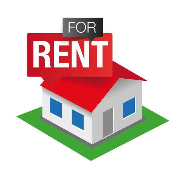 House for rent icon — Stock Vector