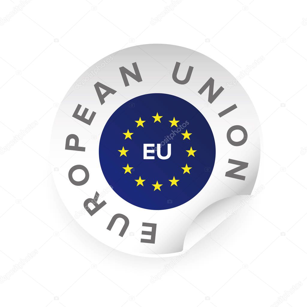 EU - European union logo sticker vector