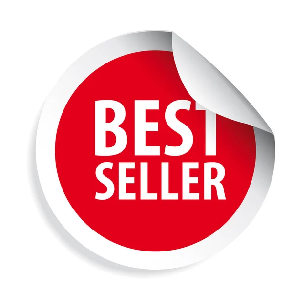 Best Seller label sticker — Stock Vector