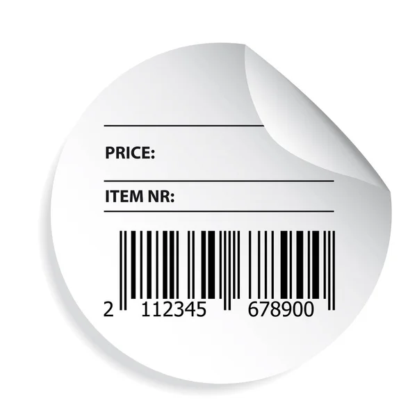 Barcode Label Prisseddel Vektor – Stock-vektor