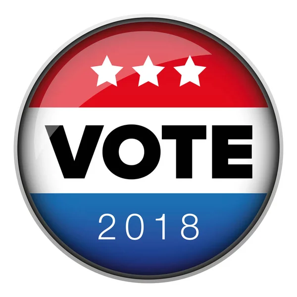 Insignia de voto botón usa — Archivo Imágenes Vectoriales