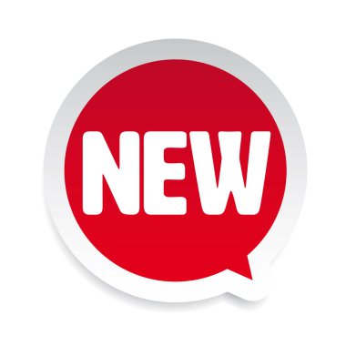 Yeni etiket etiket konuşma balonu