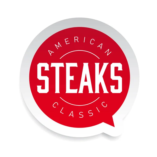 American Classic Steaks Vetor Vintage — Vetor de Stock