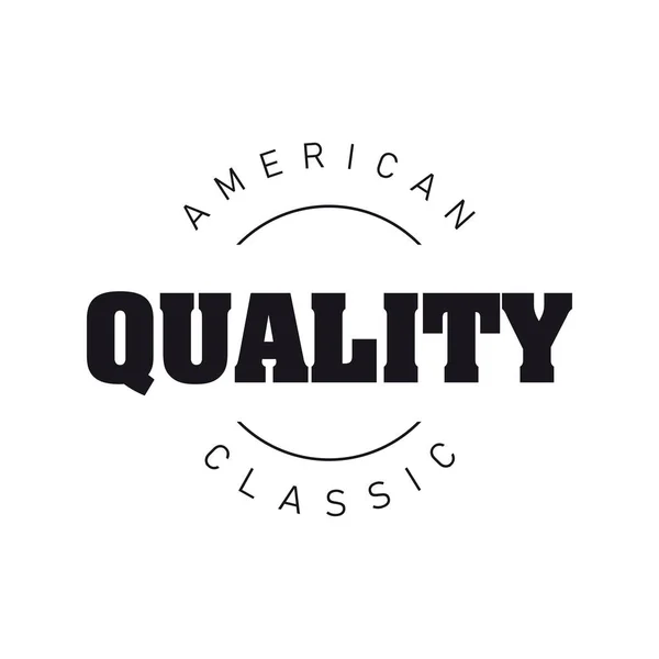 American Classic Qualità Timbro Segno Vettore — Vettoriale Stock