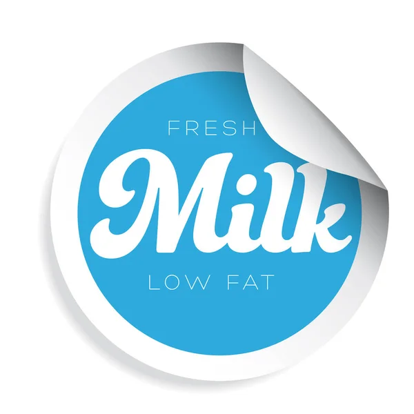 Milka label sticker sign — Stock Vector