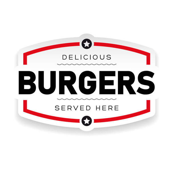 Логотип на еду Burger vintage
