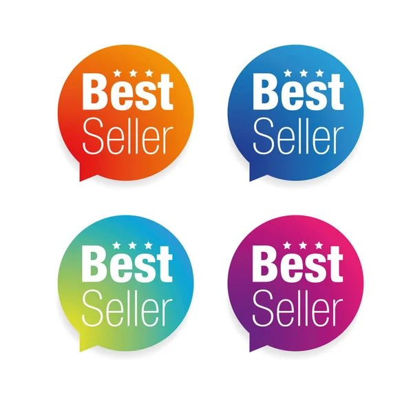 Etiqueta de etiqueta de melhor vendedor —  Vetores de Stock