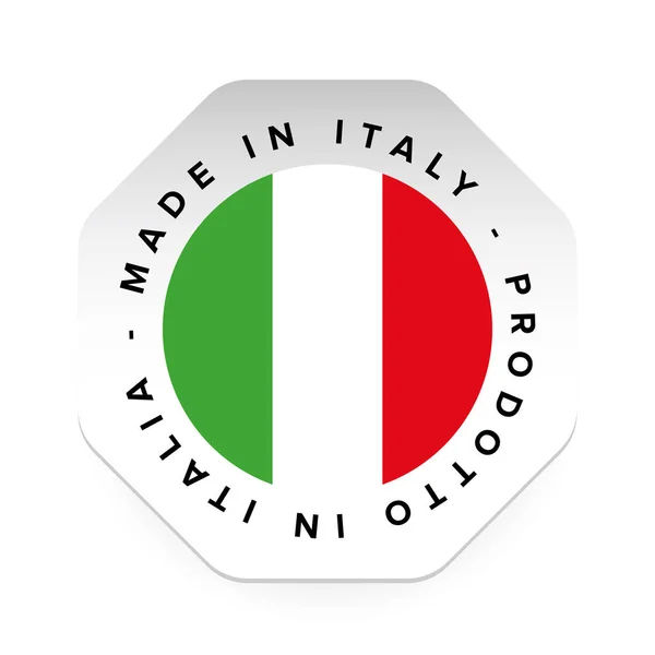 Made in Italy etiket teken — Stockvector