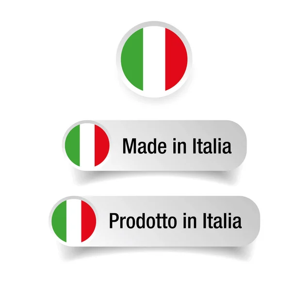 Gemaakt in Italia label — Stockvector